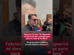 Fabrizio Corona: “Se Signorini mi denuncia per revenge porn apre un vaso di Pandora”