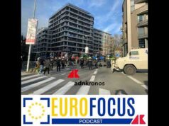 Gli agricoltori protestano a Bruxelles contro l’accordo Mercosur