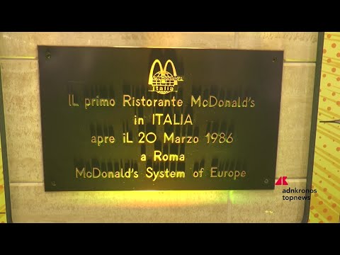 Imprese: McDonald’s celebra i 40 anni in Italia nel suo primo ristorante