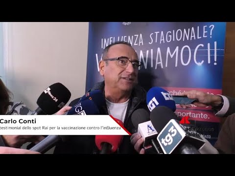 Influenza: Carlo Conti, ‘io 60enne vaccinato, spero lo facciano in tanti’