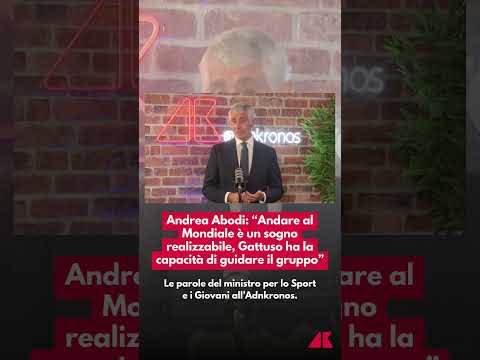 Italia al Mondiale? Abodi: “Un sogno realizzabile”