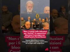 “Non c’è posto nelle istituzioni per i fascisti”: bloccato il convegno con CasaPound e Forza Nuova