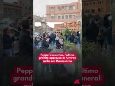 Peppe Vessicchio, l’ultimo grande applauso ai funerali nella sua Montesacro