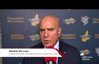 Professioni: De Luca (presidente CNO Consulenti Lavoro) “Contro l’inverno demografico lavoro
