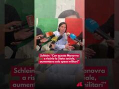 Schlein: “Con questa Manovra a rischio lo Stato sociale, aumentano solo le spese militari”