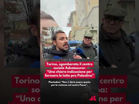 Sgomberato il centro sociale Askatasuna: “Una chiara indicazione per fermare le lotte pro Palestina”