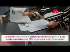 Unicredit, accordo con sindacati per il piano di ricambio generazionale