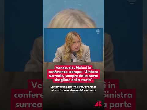 Venezuela, Meloni: “Sinistra surreale, sempre dalla parte sbagliata della storia”