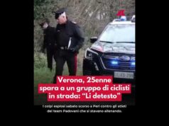 Verona, 25enne spara a un gruppo di ciclisti in strada: “Li detesto”