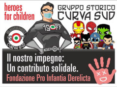 La curva sud della Juve: “eroi per i bambini dell’orfanotrofio”