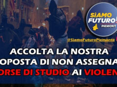 Sìamo Futuro Piemonte esulta per le borse di studio tolte agli universitari violenti