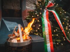 Trecate (NO), C***Pound inaugura monumento a Vittorio Dorè, 17enne fucilato a guerra finita