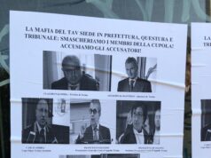 Ancora manifesti ‘NO TAV’ contro i magistrati a Torino