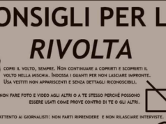 ‘Consigli per la rivolta’, vademecum per gli scontri sul web