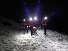 Usseglio, coppia precipita con racchette da neve. recupero nella notte Soccorso Alpino e Speleologico Piemontese
