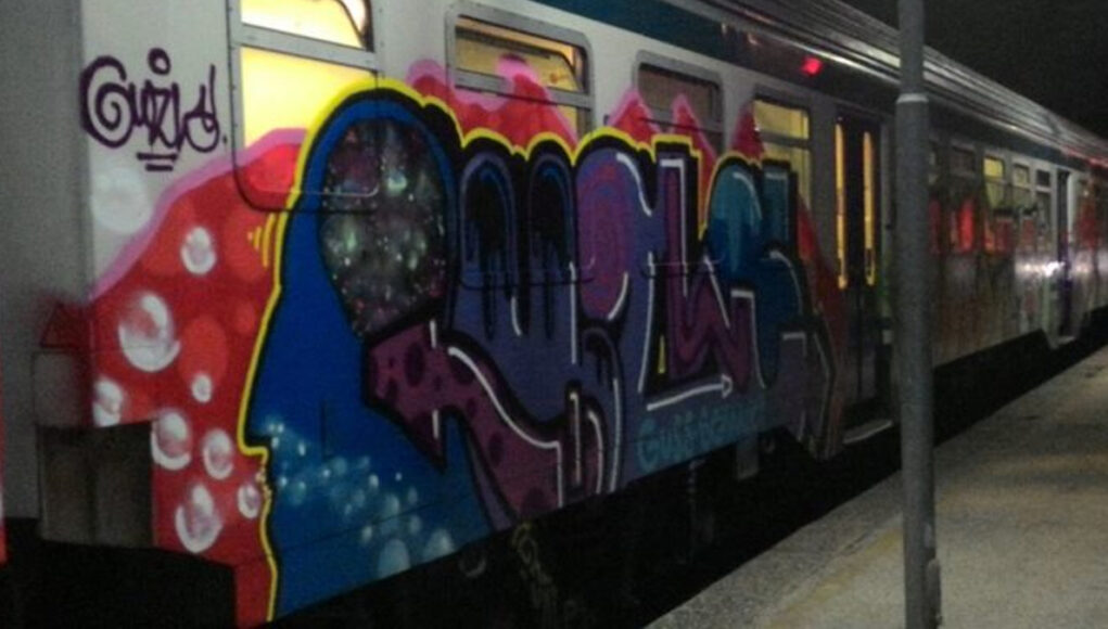 treno murales