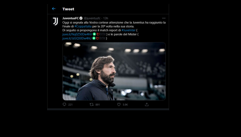 conte educazione inter juventus coppa italia