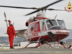 Anziano cade con l’auto dal Ponte delle Rovine elicottero drago pompieri