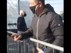 Lo storico ambulante di Settimo si incatena, solidarietà di Borrini ambulante settimo Massimo Cirone