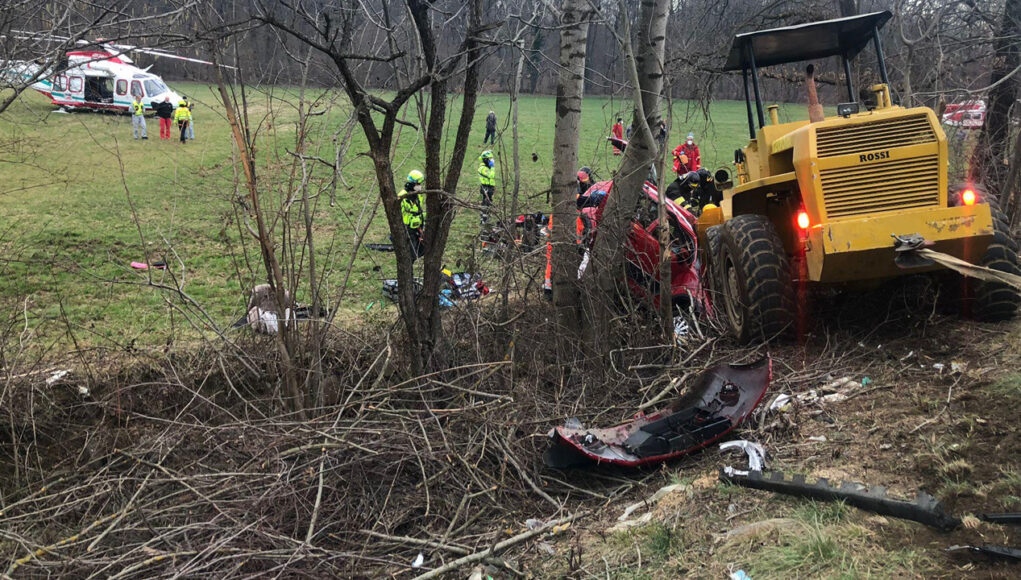 incidente givoletto auto fosso