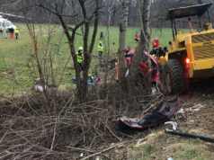 Incidente a Givoletto, auto nel fosso con mamma e bimbo incidente givoletto auto fosso
