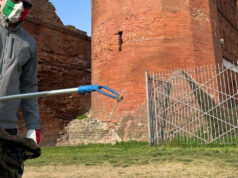 Torino Tricolore toglie siringhe, goldoni e rifiuti sotto la Porta Palatina torino tricolore porta palatina