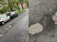 L’asfalto colabrodo in corso Molise asfalto colabrodo corso molise