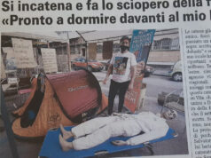 Crocetta, ‘in un anno non è cambiato nulla’. Barista in sciopero della fame nico drago barista crocetta incatena