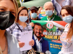 Mangiacomeparli, la raccolta firme della Lega anche a Rivoli lega rivoli mangiacomeparli