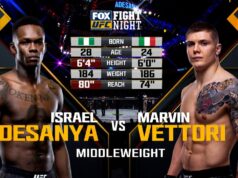 UFC, Israel Adesanya batte Marvin Vettori – VIDEO Israel Adesanya Marvin Vettori