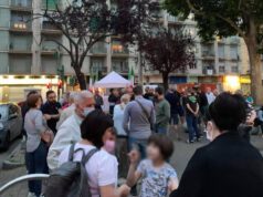 In 100 contro lo spaccio in Barriera, sit-in di Torino Tricolore barriera torino tricolore contro spaccio degrado