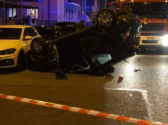 Santa Rita, grave incidente con auto ribaltata incidente santa rita auto ribaltata