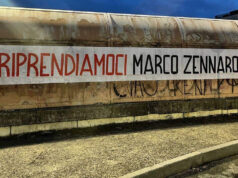 Striscioni per richiedere la liberazione di Marco Zennaro marco zennaro