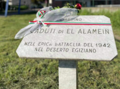 Anniversario El Alamein, Torino Tricolore ripulisce giardino e targa giardino el alamein torino falchera