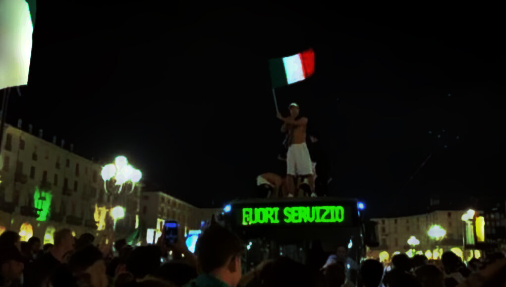 piazza vittorio torino festa italia europei