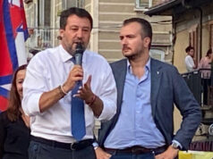 Salvini in Barriera: circa 400 persone per un comizio blindato matteo salvini barriera torino