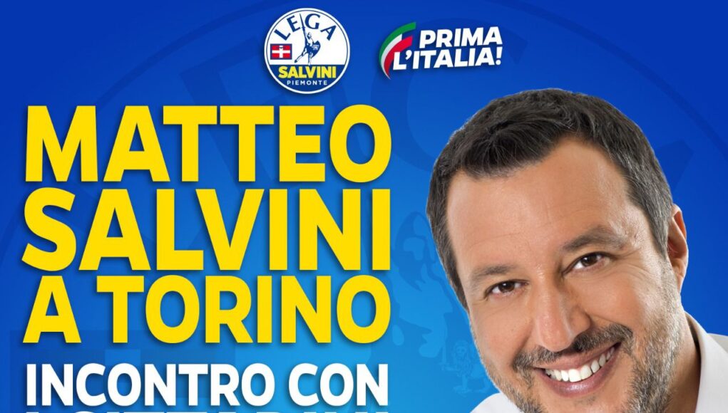 Salvini Torino 15 ottobre