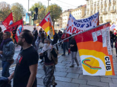 Mattinata di cortei e disagi in centro città manifestazione torino usb sciopero generale