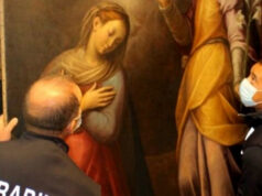 Ritrovato dipinto rubato nel 1909 annunciazione carabinieri biella