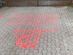“Il vaccino uccide, salvate i bambini” nuove scritte “no vax” ad Ovada scritte no vax ovada