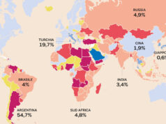 Inflazione, è allarme. I rischi per Energia e materie prime cartina mondo inflazione