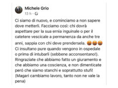Bufera sul Primario dell’Ospedale di Rivoli per post contro no vax michele grio rivoli post facebook no vax