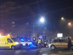 Grave incidente in corso Unione Sovietica, auto ribaltata incidente corso unione sovietica torino
