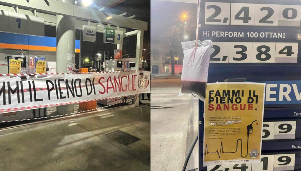 casapound aumenti benzina