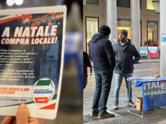 Italexit con Paragone in strada a Torino per la campagna ‘a Natale compra locale’ italexit paragone torino