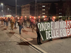 10 febbraio, a Torino vince il Ricordo: in centinaia alla fiaccolata in zona Lucento 10 febbraio torino ricordo foibe