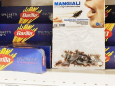 Insetti da mangiare nei supermercati, azione shock di CasaPound contro la direttiva UE casapound azione insetti cibo