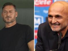 Abbraccio tra Totti e Spalletti, il ct: “Dalla parte del cuore”