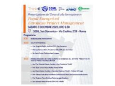 Ue, ‘Fondi europei ed European Project Management’, il 2 dicembre presentazione del corso di alta formazione