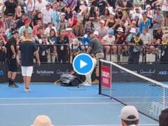 C’è un serpente in campo e Thiem scappa – Video